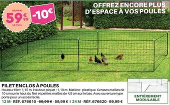 FILET ENCLOS À POULES