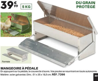 Shopix MANGEOIRE À PÉDALE offre