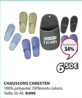 JYSK Chaussons Chresten offre