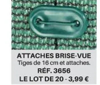Shopix ATTACHES BRISE-VUE offre