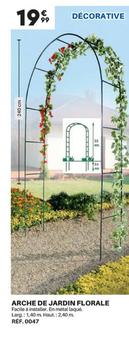 Shopix ARCHE DE JARDIN FLORALE offre