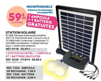 Shopix STATION SOLAIRE offre