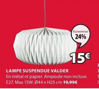 JYSK Lampe suspendue Valder offre