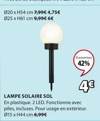 JYSK Lampe Solaire sol offre