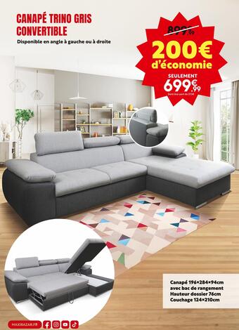 Maxi Bazar Canapé 1 offre