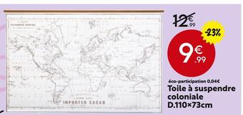 Maxi Bazar Toile à suspendre coloniale offre