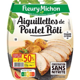 Carrefour Market Fleury michon aiguillettes de poulet rôti offre
