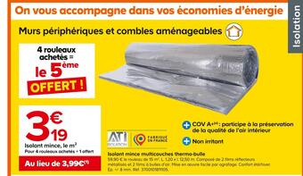 Ati isolation isolant mince multicouches thermo-bulle