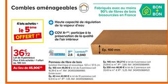 Castorama Soprema panneau de fibre de bois offre