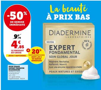 U Express Diadermine soin visage expert premium offre