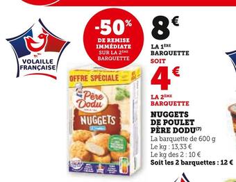 PĂšre dodu nuggets de poulet