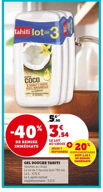 Tahiti gel douche