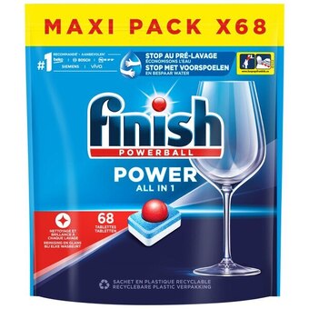 Carrefour Finish tablettes lave-vaisselle maxi pack tout-en-1 offre