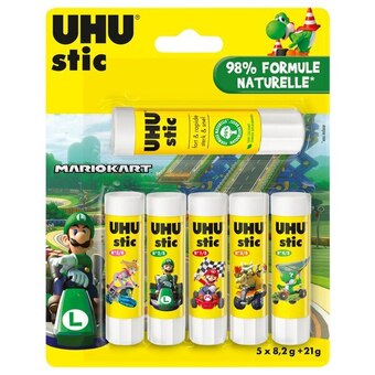 Carrefour Uhu lot de 6 bâtons de colle blanche offre