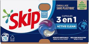 Match Skip lessive capsules 3 en 1 offre