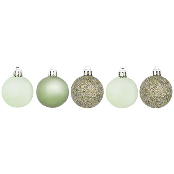 Action Boules de noël en plastique offre