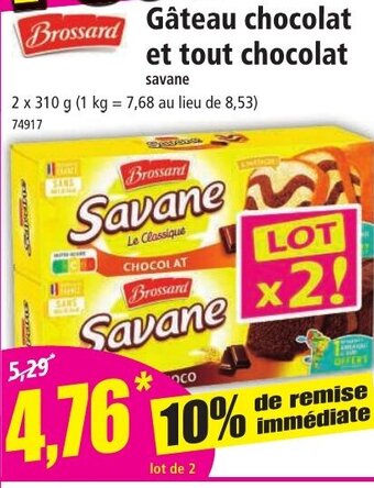 Norma Gâteau chocolat et tout chocolat offre