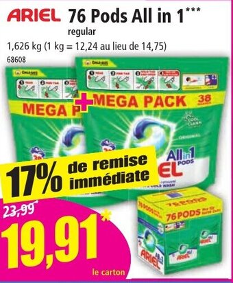 Norma ARIEL 76 Pods All in 1 offre
