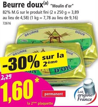 Norma Beurre doux offre
