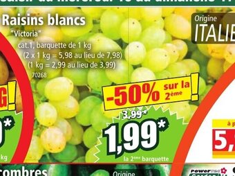 Norma Raisins blancs offre