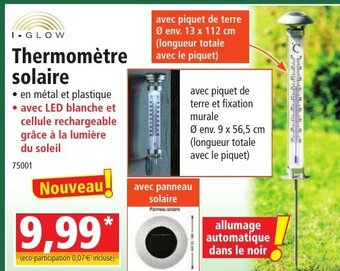 Norma Thermomètre solaire offre