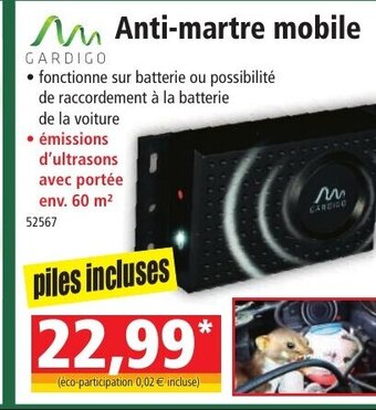 Norma Anti martre mobile offre
