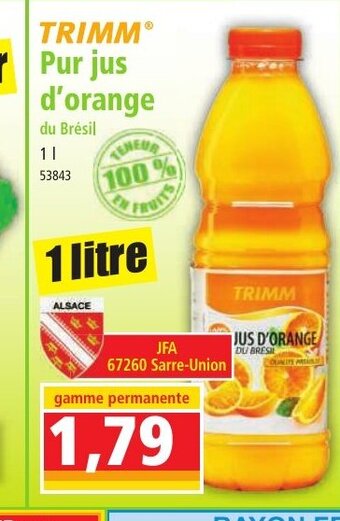 Norma Pur jus d'orange offre