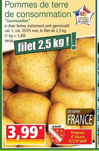 Norma Pommes de terre de consommation offre