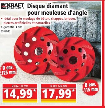 Norma KKRAFT Disque diamant pour meuleuse d'angle offre