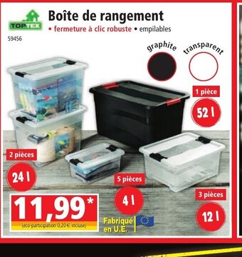 Norma Boîte de rangement offre
