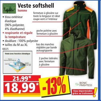 Norma Veste softshell offre