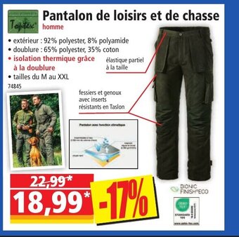 Norma Pantalon de loisirs et de chasse offre