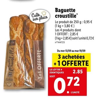 Lidl Baguette croustille offre