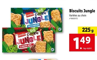 Lidl Biscuits Jungle offre