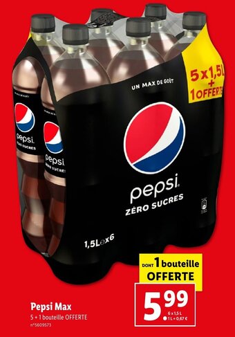 Lidl Pepsi Max offre