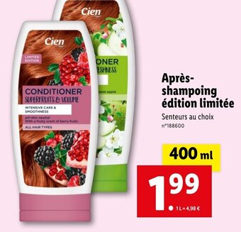 Lidl Après-shampoing édition limitée offre