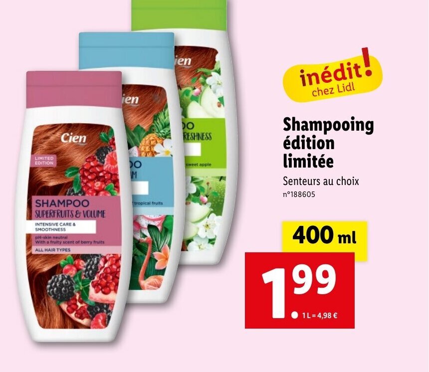 Promo Shampooing édition limitée chez Lidl