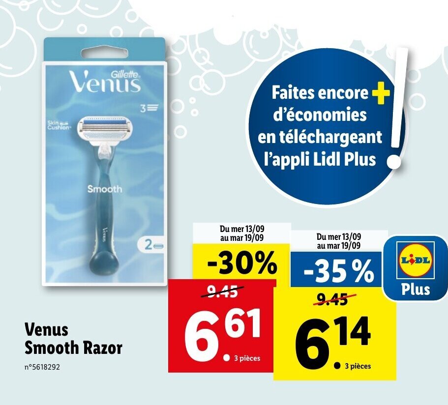 Promo Venus Smooth Razor chez Lidl