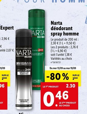 Lidl Nivea Déodorant offre