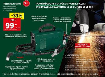Lidl Découpeur plasma offre