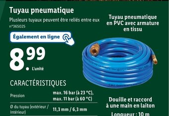 Lidl Tuyau pneumatique offre