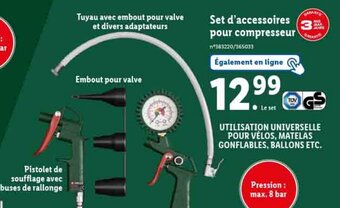 Lidl Set d'accessoires pour compresseur offre