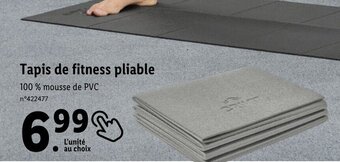 Lidl Tapis de fitness pliable offre