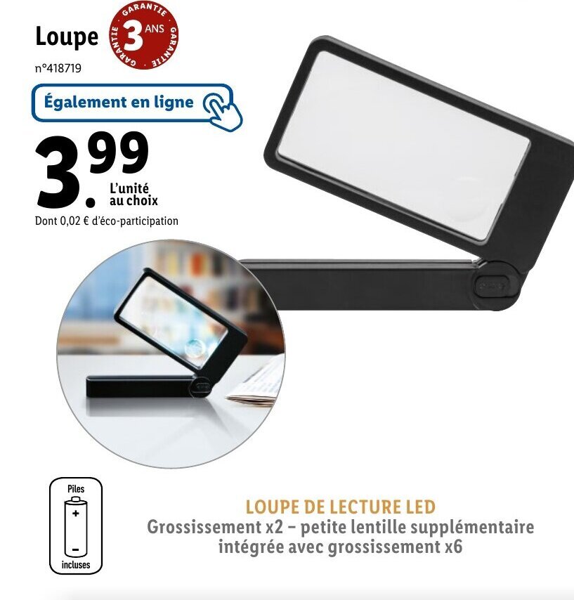 Promo Loupe chez Lidl