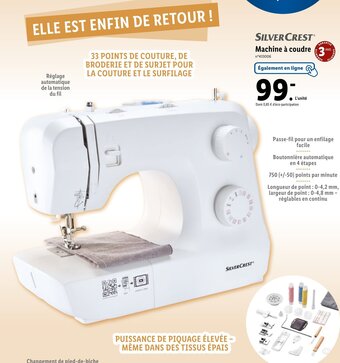 Lidl Machine à coudre offre