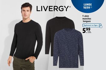 Lidl T-shirt manches longues offre