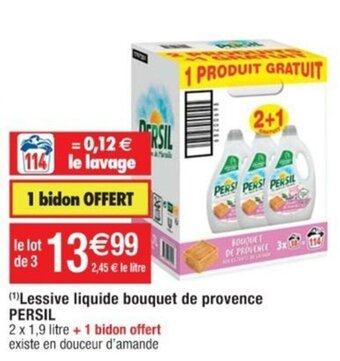 Cora x Carrefour Lessive liquide bouquet de provence PERSIL offre