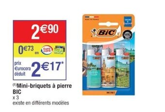 Cora x Carrefour Mini-briquets à pierre BIC offre
