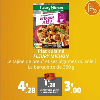 Coccinelle Supermarché Plat cuisiné FLEURY MICHON offre