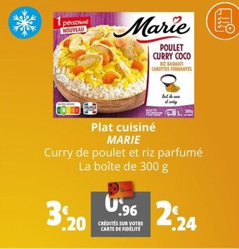 Coccinelle Supermarché Plat cuisiné MARIE offre